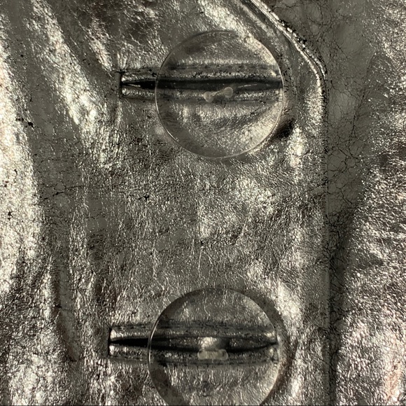 Simon Miller Metallic 100% Cow Leather Blazer in Silver - Picture 11 of 15